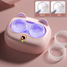 Load image into Gallery viewer, High Frequency Vibration Contact Lens Cleaning Case Portable Contact Lens Cleaner Beauty Pupil Storage Cleaning Container Tools