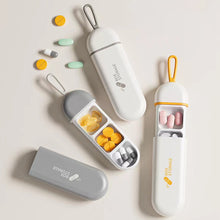 Load image into Gallery viewer, Portable Medicine Box Travel Small Size Medicine Box Triple Grid for Storage Pocket Pill Box Daily Drug Organizer