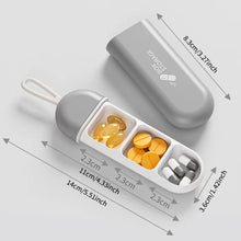 Load image into Gallery viewer, Portable Medicine Box Travel Small Size Medicine Box Triple Grid for Storage Pocket Pill Box Daily Drug Organizer