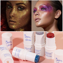 Load image into Gallery viewer, Multifunctional Glitter Sequin Stick Face Lip Hair Body Sequins Flash Eyeshadow Party Stage Makeup Eyeshadow Cosmetic