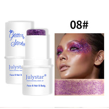 Load image into Gallery viewer, Multifunctional Glitter Sequin Stick Face Lip Hair Body Sequins Flash Eyeshadow Party Stage Makeup Eyeshadow Cosmetic