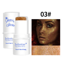 Load image into Gallery viewer, Multifunctional Glitter Sequin Stick Face Lip Hair Body Sequins Flash Eyeshadow Party Stage Makeup Eyeshadow Cosmetic