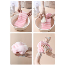 Load image into Gallery viewer, Nylon Soft Rubbing Washcloth Bath Brush Back Towels Exfoliating Scrub Shower Body Household Bathroom Accessories