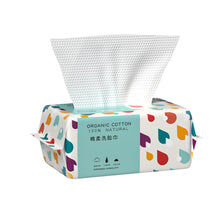 Load image into Gallery viewer, 70sheets Disposable Thick Cotton Washcloth Soft Face Towel Make Up Removing Wipes Dry Cleanser Towelettes For Skin Care
