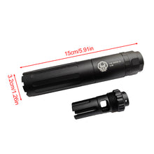 Load image into Gallery viewer, HK/QD/DD/GHOST/Sandman Silencer Soft Bullet Toy Front Tube Fire Cap Decoration For 14MM Reverse Teeth 19MM Straight Insert - No Function