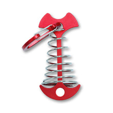 Load image into Gallery viewer, 1PC Multi-Functional Fishbone Nail Rope Buckle With Spring Outdoor Camping Tent Ceiling Fixed Lengthened Wind Rope Buckle