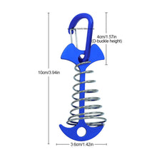 Load image into Gallery viewer, 1PC Multi-Functional Fishbone Nail Rope Buckle With Spring Outdoor Camping Tent Ceiling Fixed Lengthened Wind Rope Buckle