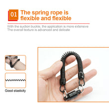 Load image into Gallery viewer, 1PC High-Intensity Magnet Suction Buckle With Spring Rope Fishing Gear Release Recaption Hook Mountaineering Camping Keychain Accessories
