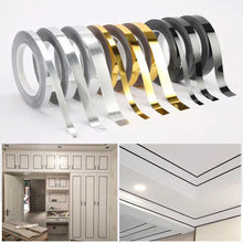 Load image into Gallery viewer, 50M Tile Beauty Seam Stickers Tape 0.5/1cm Width Self-Adhesive Floor Waterproof Wall Gap Sealing Foil Decor Strip Tape for Room