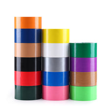 Load image into Gallery viewer, 10m Rainbow Colored Duct Tape Thickens No Residue Easy Tear By Hand Heavy Waterproof Adhesive Tape for DIY Art Packaging Coding