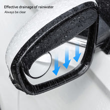 Load image into Gallery viewer, 2Pcs Car Rearview Rain Eyebrow Blind Spot Mirror Small Round Parking Mirror 360 Degrees Auxiliary Mirror Accessories