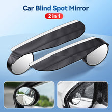 Load image into Gallery viewer, 2Pcs Car Rearview Rain Eyebrow Blind Spot Mirror Small Round Parking Mirror 360 Degrees Auxiliary Mirror Accessories
