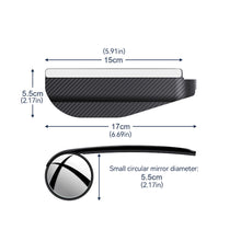 Load image into Gallery viewer, 2Pcs Car Rearview Rain Eyebrow Blind Spot Mirror Small Round Parking Mirror 360 Degrees Auxiliary Mirror Accessories