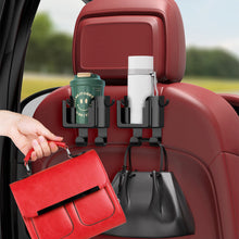 Load image into Gallery viewer, Multifunctional Car Seat Back Headrest Rod Hook Phone Holder Hook Automatic Water Cup Bracket Handbag Hooks