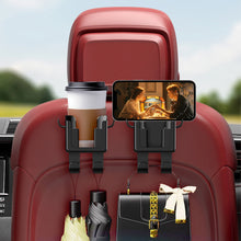 Load image into Gallery viewer, Multifunctional Car Seat Back Headrest Rod Hook Phone Holder Hook Automatic Water Cup Bracket Handbag Hooks