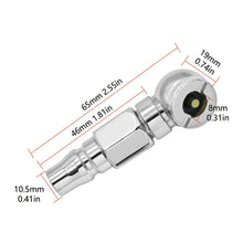 Load image into Gallery viewer, Car Tire Inflator Double-head Inflator Quick Inflat Nozzle Tire Pump Nozzle For Truck Motorcycles Dual Purpose Inflator Rod