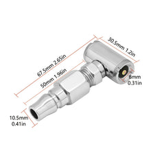 Load image into Gallery viewer, Car Tire Inflator Double-head Inflator Quick Inflat Nozzle Tire Pump Nozzle For Truck Motorcycles Dual Purpose Inflator Rod