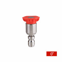Load image into Gallery viewer, Car Washing Pressure Washer Nozzle Tips 360° Rotatable for 1/4 Quick Connect 4000PSI Multiple Degrees 0° 15° 25° 40° Spray Nozzles