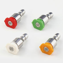Load image into Gallery viewer, Car Washing Pressure Washer Nozzle Tips 360° Rotatable for 1/4 Quick Connect 4000PSI Multiple Degrees 0° 15° 25° 40° Spray Nozzles