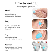 Load image into Gallery viewer, Silicone Mud Sleep Earplugs Sound Insulation Noise Reduction Anti Noise Swimming Waterproof Earplugs In-Ear Earplugs