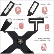 Load image into Gallery viewer, 5 in 1 Multifunctional Cross Magnet Nail Art Strong Magnetic Cat Eye Magnet Magnet Cat Eye Magnet Cat's Eye Nail Art Tools