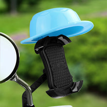 Load image into Gallery viewer, Motorcycle Navigation Holder Small Formal Hat Helmet Style Rider Electric Bicycle Mobile Phone Holder Waterproof Sunshade