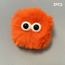 Load image into Gallery viewer, 2Pcs Car Motorcycle Helmet Decoration Soft Plush Ball with Big Eyes For Motocross Full Face Off Road Helmet Sticker