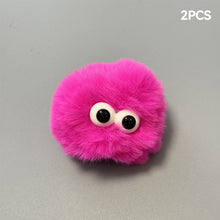 Load image into Gallery viewer, 2Pcs Car Motorcycle Helmet Decoration Soft Plush Ball with Big Eyes For Motocross Full Face Off Road Helmet Sticker