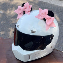 Load image into Gallery viewer, 2Pcs Motorcycle Helmet Decoration Butterfly Knot Ears For Riding Sking Helmet Sticker Accessories