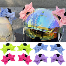 Load image into Gallery viewer, 2Pcs Motorcycle Helmet Decoration Butterfly Knot Ears For Riding Sking Helmet Sticker Accessories