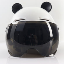 Load image into Gallery viewer, Universal Electric Motorcycle Helmet Vintage Open Face Helmet All Seasons Certified Safety Cap For Adult