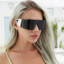 Load image into Gallery viewer, One-Piece Dazzling Sunglasses Great Encirclement Large Frame Outdoor Cycling Windproof Dust Prevention Sports Glasses