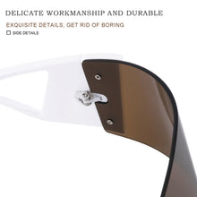 Load image into Gallery viewer, One-Piece Dazzling Sunglasses Great Encirclement Large Frame Outdoor Cycling Windproof Dust Prevention Sports Glasses