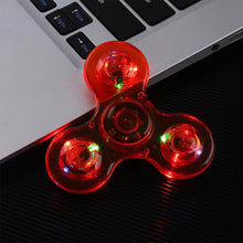 Load image into Gallery viewer, Crystal Luminous LED light Fidget Spinner Hand Top Spinners Glow in Dark EDC Stress Relief Toys Kids Adult Anti Stress Fidget Toys