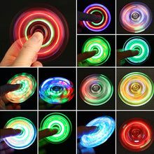 Load image into Gallery viewer, Crystal Luminous LED light Fidget Spinner Hand Top Spinners Glow in Dark EDC Stress Relief Toys Kids Adult Anti Stress Fidget Toys