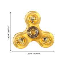 Load image into Gallery viewer, Crystal Luminous LED light Fidget Spinner Hand Top Spinners Glow in Dark EDC Stress Relief Toys Kids Adult Anti Stress Fidget Toys