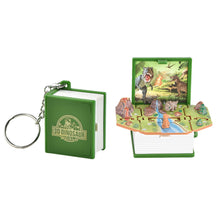 Load image into Gallery viewer, Funny 3D Folding Book Keyring Birthday Gift Fold Book Keychain 3D Popup Dinosaur Castle Christmas Surprise Anxiety Stress Children Kids Toy
