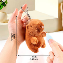 Load image into Gallery viewer, 13cm Cute Capybara Plush Keyring Pendant Soft Stuffed Plush Keychain Toy Backpack Pendant Birthday Gifts For Children