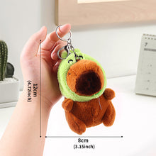 Load image into Gallery viewer, 13cm Cute Capybara Plush Keyring Pendant Soft Stuffed Plush Keychain Toy Backpack Pendant Birthday Gifts For Children