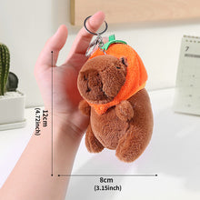 Load image into Gallery viewer, 13cm Cute Capybara Plush Keyring Pendant Soft Stuffed Plush Keychain Toy Backpack Pendant Birthday Gifts For Children