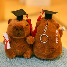 Load image into Gallery viewer, 14cm Cute Capybara Plush Keyring Pendant Soft Stuffed Plush Keychain Toy Backpack Pendant Birthday Gifts For Children