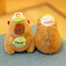 Load image into Gallery viewer, 14cm Cute Capybara Plush Keyring Pendant Soft Stuffed Plush Keychain Toy Backpack Pendant Birthday Gifts For Children