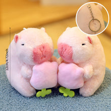 Load image into Gallery viewer, 14cm Cute Capybara Plush Keyring Pendant Soft Stuffed Plush Keychain Toy Backpack Pendant Birthday Gifts For Children