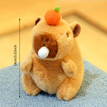 Load image into Gallery viewer, 14cm Cute Capybara Plush Keyring Pendant Soft Stuffed Plush Keychain Toy Backpack Pendant Birthday Gifts For Children