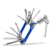 Load image into Gallery viewer, 11 in 1 Bicycle Repair Tool Kit Mountain Bike Wrench Screwdriver Chain Hex Spoke Multifunction Bicycle Repair Set Cycling Tool