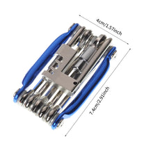 Load image into Gallery viewer, 11 in 1 Bicycle Repair Tool Kit Mountain Bike Wrench Screwdriver Chain Hex Spoke Multifunction Bicycle Repair Set Cycling Tool