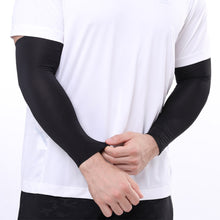 Load image into Gallery viewer, Arm Sleeves Ice Silk Covering Fingers Outdoor Cycling Running Fishing Climbing Driving Arm Cover Sunscreen Sleeves Breathable Arm Sleeves