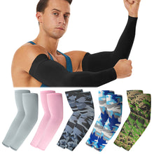 Load image into Gallery viewer, Arm Sleeves Ice Silk Covering Fingers Outdoor Cycling Running Fishing Climbing Driving Arm Cover Sunscreen Sleeves Breathable Arm Sleeves