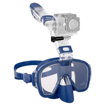 Load image into Gallery viewer, Diving Masks Foldable Anti-Fog Snorkel Mask Set with Full Dry Top System for Free Swim Professional Snorkeling Gear Adults Kids