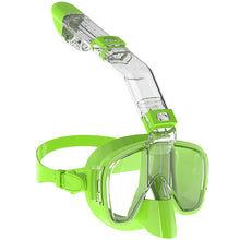 Load image into Gallery viewer, Diving Masks Foldable Anti-Fog Snorkel Mask Set with Full Dry Top System for Free Swim Professional Snorkeling Gear Adults Kids